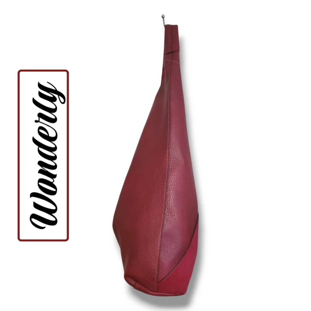 NWT WONDERLY Merlot Vegan Leather & Suede Oversized Hobo Belk Exclusive - Picture 5 of 15